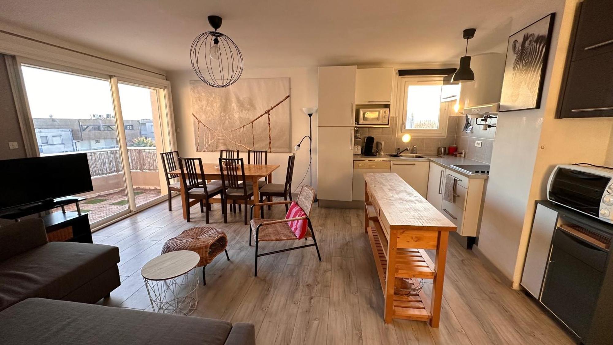 Appartement De L'Oursiniere 4/6 Pers Vue Mer Palavas-les-Flots Dış mekan fotoğraf